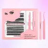 Fábrica de Pingdu Nuevas Pestañas Postizas Transfronterizas DIY Racimos Individuales Gruesas Esponjosas Rizadas Pestañas de Cabello Termofusibles Europeas y Americanas 60P