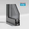 Ventas Directas de Fábrica Weidun Vf80 Sistema de Ventanas de Aluminio de Rotura de Puente Térmico Ventana Batiente Aislamiento Acústico Sellado Personalizado Ventana de Balcón