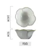 Cuenco de Flores Cerámico, Vajilla para Fondue de Nueve Compartimentos, Cuenco Cerámico para Snacks Horneado en Horno, Cuenco para Salsa para Dipear, Cuenco para Mascarilla Facial, Vajilla Cerámica