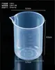 Copo de Medição de Plástico Béquere de Laboratório com Alça Cilindro Graduado Copo Graduado Transparente de PP Copo de Medição de Pesticida Copo de Medição Espessado