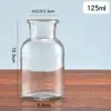 Garrafas de Vidro Cilíndricas Transparentes Espessas com Rolha para Aromaterapia no Atacado, Frascos Reagentes de Boca Larga, Garrafas de Vidro com Impressão de Logo Disponível