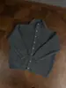 Suéter Cardigan Japonês Retrô de Gola Alta Masculino Outono e Inverno Estilo Coreano Estilo Preguiçoso Jaqueta Casual Solta Tricô para Casal