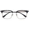 8065 Óculos de meia armação masculinos elegantes para miopia, armação de óculos simples configurável Sven Sage Eyes anti-luz azul