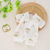 Mono Bebé Verano Algodón Traje de Monje Estampado Manga Corta Recién Nacido Traje para Aire Acondicionado Bebé Niño y Niña Mono Corto para Gatear