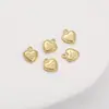 Collar con colgante de amor de letras de encaje de cobre chapado en oro de 14 quilates, aretes hechos a mano, accesorios de joyería de color dorado para bricolaje