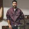 Chaqueta de Mezclilla Rosa Dopamina Estilo Retro Americano para Hombre Moda Primavera y Otoño Asut Fixation Chaqueta Casual de Otoño