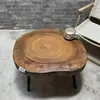 Mesa de chá de madeira de cânfora mesa de centro de madeira maciça para sofá mesa pequena de guesthouse tatami japonês mesa de chá estilo Wabi-sabi
