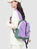 Mochila Transfronteiriça Nova Cor Contrastante Simples Grande Capacidade Estudante Casual Leve para Exterior Comércio Exterior Mochila de Caminhada