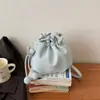 Bolso Cubo de Moda Estilo Coreano 2026 Nuevo Bolso Cruzado Pequeño Casual Bolso de Hombro Elegante para Viajes