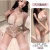 Body de Renda Sexy para Mulheres, Lingerie Sedutora, Roupa Íntima Eótica Bondage Plus Size, Não Precisa Tirar Uniforme 1121