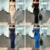Nuevo Vestido de Verano Sexy para Mujer, Color Sólido, Ceñido a la Cintura, de un Solo Hombro, Estilo Hot Girl 2026, Elástico, Ajustado, Estilo Europeo y Americano