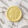 Sello Listo para Usar con Etiqueta de Cera para Pintura de Fuego Estilo Retro Pegatina de Cera Pieza de Cera Pegatina Selladora para Sobres Pegatina Selladora de Pintura de Fuego Hoja de Sauce