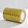 Cinta de purpurina dorada y plateada de 3 mm - 5 cm para decoración de pasteles, accesorios decorativos, envoltorio de regalo floral, material de poliéster