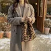 Peluche Lindo 2026 Invierno Nueva Moda Versátil Simple Casual Elegante Bolso de Mano de Gran Capacidad Transfronterizo