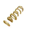 Anel Tecido Escovado Italiano para Mulheres, Novo Estilo com um Toque de Luxo Leve, Ouro 18K, Zircônia Deslumbrante, Anel de Ovo de Pombo de Alta Qualidade