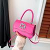 Bolso de hombro sencillo de estilo coreano, bolso cuadrado pequeño y sencillo de moda, bolso cruzado informal de viaje para primavera 2024.
