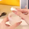 Taza Desechable para Pudín Cold Brew Yogur Dibujos Jarra Helado Leche de Doble Piel Resistente a Altas Temperaturas Taza de Salvado de Madera Pala para Fruta Caja de Postre