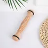 Masajeador de cuerpo completo de madera en stock, masajeador de rodillo manual de madera y juego de golpeteo de meridianos para cuello y piernas