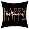 Funda de almohada de lino con diseño de fantasma y calabaza de Halloween, superventas transfronterizo de Amazon, cojín decorativo para sofá, dropshipping