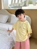 Camiseta de Verano de Manga Corta para Niños Ropa de Verano para Niños Estilo Coreano 2026 Estilo Nuevo Sencilla Moderna Delgada Versátil Ropa para Niños Ropa para Bebés