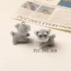 Cachorro de Resina Afelpado Lindo Japonés y Coreano DIY Hecho a Mano Cadena para Teléfono Móvil Colgante para Maleta Llavero Accesorios Venta al por Mayor