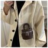 Bolso Pequeño Exquisito Colorido Moda Femenina Popular en Internet Monedero de Princesa 2024 Estilo Extranjero Diseño Nicho Bolso de Hombro Tipo Cubo