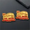 Insignias Metálicas Esmaltadas Personalizadas Estilo Antiguo, Productos Culturales y Creativos para Lugares Turísticos, Pines de Solapa Esmaltados de Colores, Merchandising de Películas, Broches Creativos