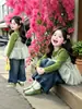 Conjunto de Niña Primavera Otoño 2026 Nueva Moda Pantalones Anchos Infantiles Otoño Estilo Coreano Conjunto de Tres Piezas para Bebé Niña