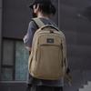 Mochila de Lona de Gran Capacidad Multicapa para Hombre, Deportiva, de Viaje, Lona, Resistente al Desgaste, para Estudiantes de Secundaria, Bolsa de Tela Casual