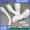 63/83/103/140 Cadena Flexible de Plástico Cadena Transportadora Placa de Cadena Blanca Pom Dientes Cadena de Transmisión Giratoria