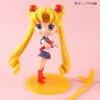 Série Menina Fofa da Lua sentada menina grande princesa aniversário assar bolo decoração doce boneca