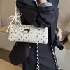 Bolsa de Hombro de Moda de Lunares Nueva Primavera 2026 para Mujer, Bolso de Hombro de Tendencia Nicho, Estilo Coreano, Bolso Boston para el Trabajo