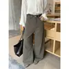 Pantalones de guadaña holgados ICCIICC para mujer, nuevo estilo de otoño, pantalones casuales de pierna ancha cómodos para el trabajo ligero 2479