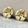 Accesorios Hechos a Mano DIY Broche de Cobre 17mm Pendientes Base de Flor Pieza de Flor Pasador de Pelo Accesorio para el Cabello Adorno para el Cabello con Movimiento Paso Materiales Hechos a Mano A423