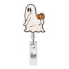 Equipe Boo Boo Acrílico Halloween Fantasma Teia de Aranha Abóbora Caveira Prendedor de Jacaré Fivela Fácil de Puxar
