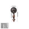 Puxador antigo de cobre estilo europeu para porta de armário, gaveta, liga de zinco, simples, para armário de roupas, furo único, Qinggu, puxador de furo único