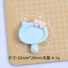 Prato Pequeno Gato Fofo Brinquedo Criativo de Comida Desenho Animado Feito à Mão DIY Cola de Creme Resina Pequenos Acessórios Material para Joias Pacote