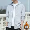 Ropa de trabajo de invierno para hombre con forro polar, resistente a las manchas, resistente al desgaste, cárdigan con capucha, suéter, sitio de construcción, trabajadores de la construcción