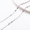 Corrente de linha plana de aço inoxidável O-chain Corrente de lábio S-chain Acessórios de joias DIY Pulseira feita à mão Material de colar