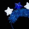 Acessórios de festa Coolette Hanukkah estrela de cinco pontas faixa de cabeça de listras de lã joias de atmosfera festiva faixa de cabeça luminosa