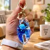 Llavero Creativo Portátil con Colgante Líquido del Mundo Marino, Juguete Delfín de Arena Movediza para Alivio del Estrés, Regalo de Cumpleaños