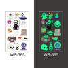 En stock Venta al por mayor Pegatina de tatuaje luminosa de Halloween Pegatina de tatuaje luminosa de dibujos animados para niños Fiesta navideña