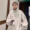 Hebilla de avión de metal chaqueta de cuero para hombre 2024 primavera nueva marca de moda retro americano suelta chaqueta de cuero pu ropa de trabajo