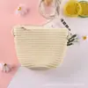 Bolsa de Palha Trançada à Beira-Mar Bolsa Mensageiro Fofa para Crianças Bolsa Crua DIY de Concha Bolsa para Atrações Turísticas de Férias na Beira-Mar