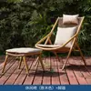 Conjunto de Tres Piezas para Balcón de Villa Exterior: Sofá, Silla y Mesa de Café, Muebles Impermeables y a Prueba de Sol con Imitación de Madera, Mesa y Sillas para Balcón de B&B