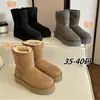 Botas de neve Henan Sangpo, botas de cano médio com sola grossa 5825, 20657