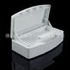 Caja de desinfección de color sólido n.° 2, caja de herramientas para uñas, limpieza con alcohol, caja de limpieza portátil y extraíble
