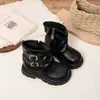Botas estilo Martin para niña, nueva colección otoño 2026, botines elegantes y a la moda, botas de cuero retro estilo británico para niño/a de media pantorrilla