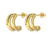 Pendientes Transfronterizos Europeos y Americanos de Plata de Ley S925 para Mujer Lujo Ligero Incrustados con Perla Geométricos Curvos Zirconio Pendientes de Aguja de Plata Templada para Mujer