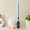 Cepillo de Inodoro Pato Amarillo Pequeño para Limpieza del Hogar, Cepillo de Pato Buceador para Baño, Montaje en Pared de Silicona con Base, No Requiere Taladrar